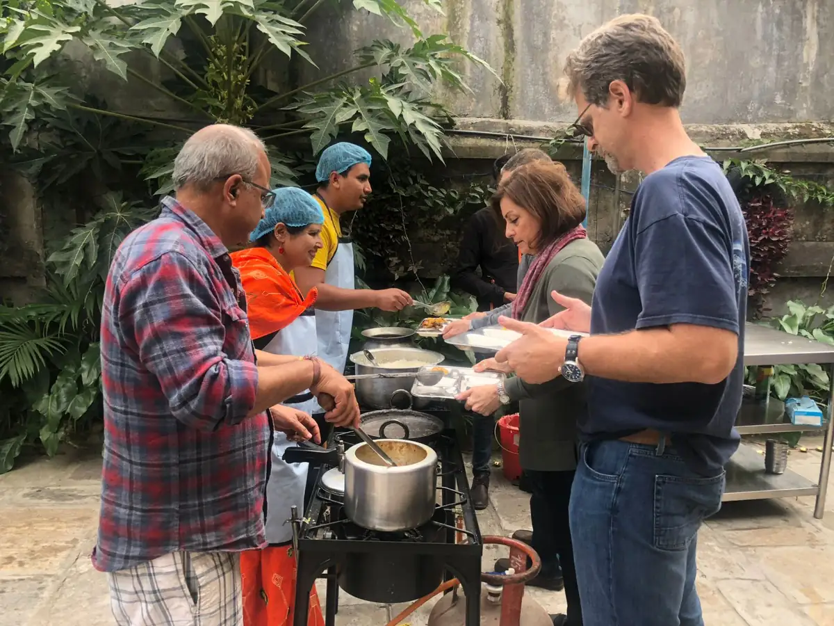 Guests at breakfast at The Oven
